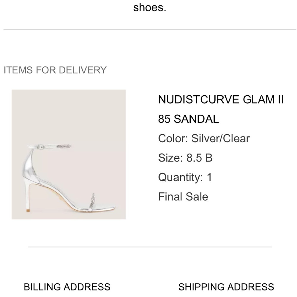 Stuart Weitzman 
NUDISTCURVE GLAM II 85 SANDAL